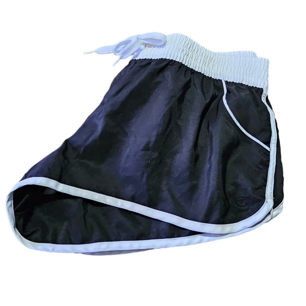 Op Ocean Pacific Junior Short shorts Black & White Size L 11-13 - Picture 3 of 9